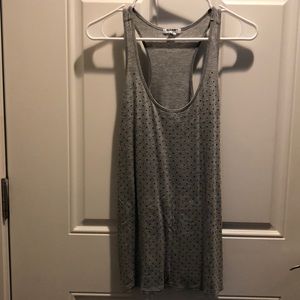 Old Navy Tank Top, Gray w/Mini Studs